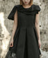 Asymmetric Bow Pleated Top